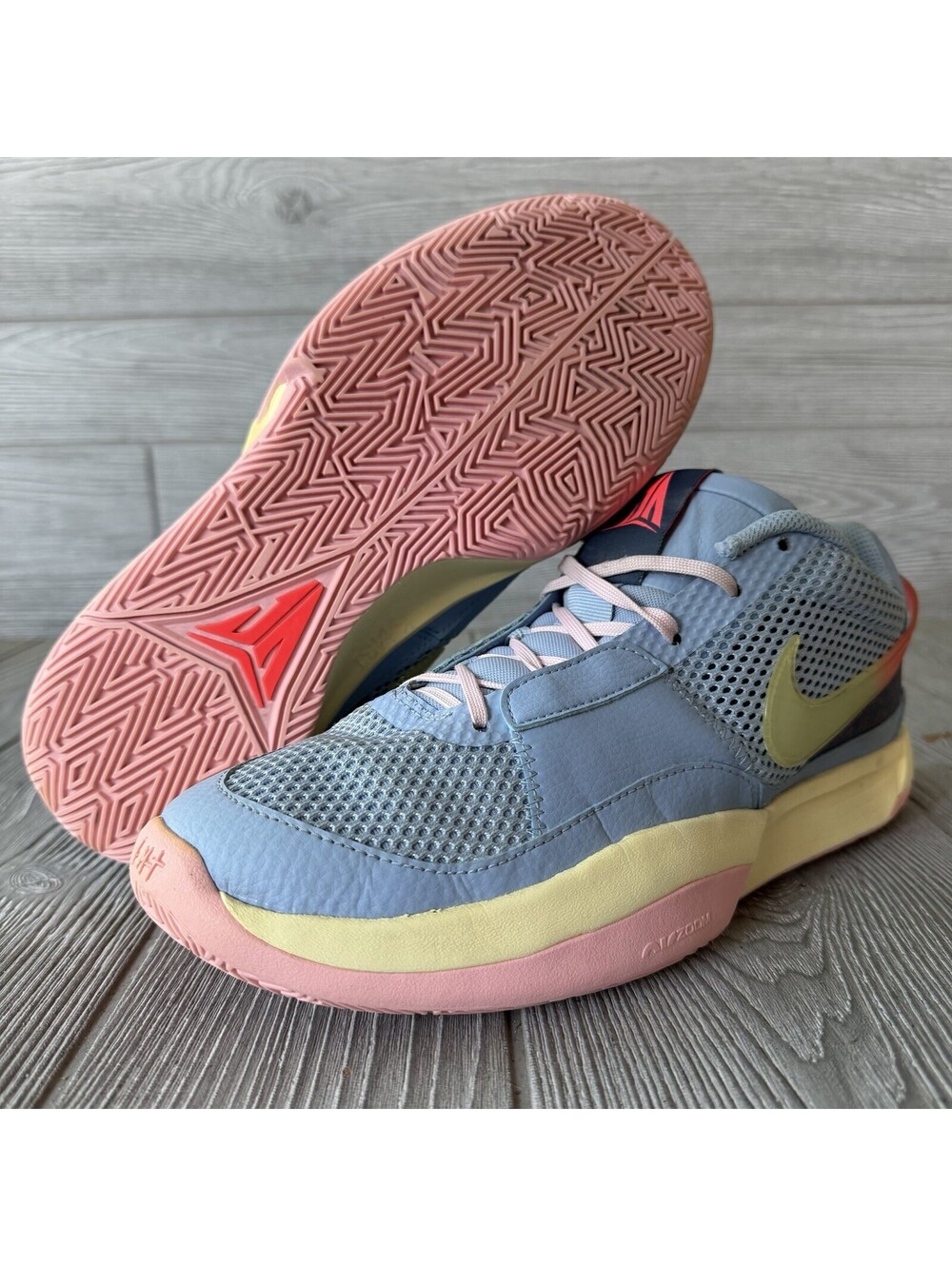 Nike Ja 1 Basketball Shoes Men's 8.5 Day One Blue Pink Yellow DR8785-400